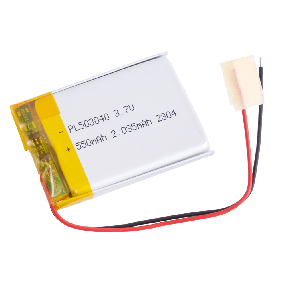 LiPo 550 mAh, 3,7V, 5x30x40мм LiPower акумулятор літій-полімерний PL503040