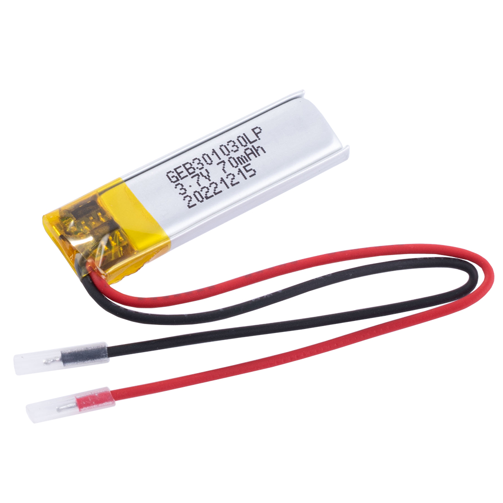 LiPo 70 mAh, 3,7V, 3,2x10,5x30,5мм (GEB) акумулятор литий-полимерный)