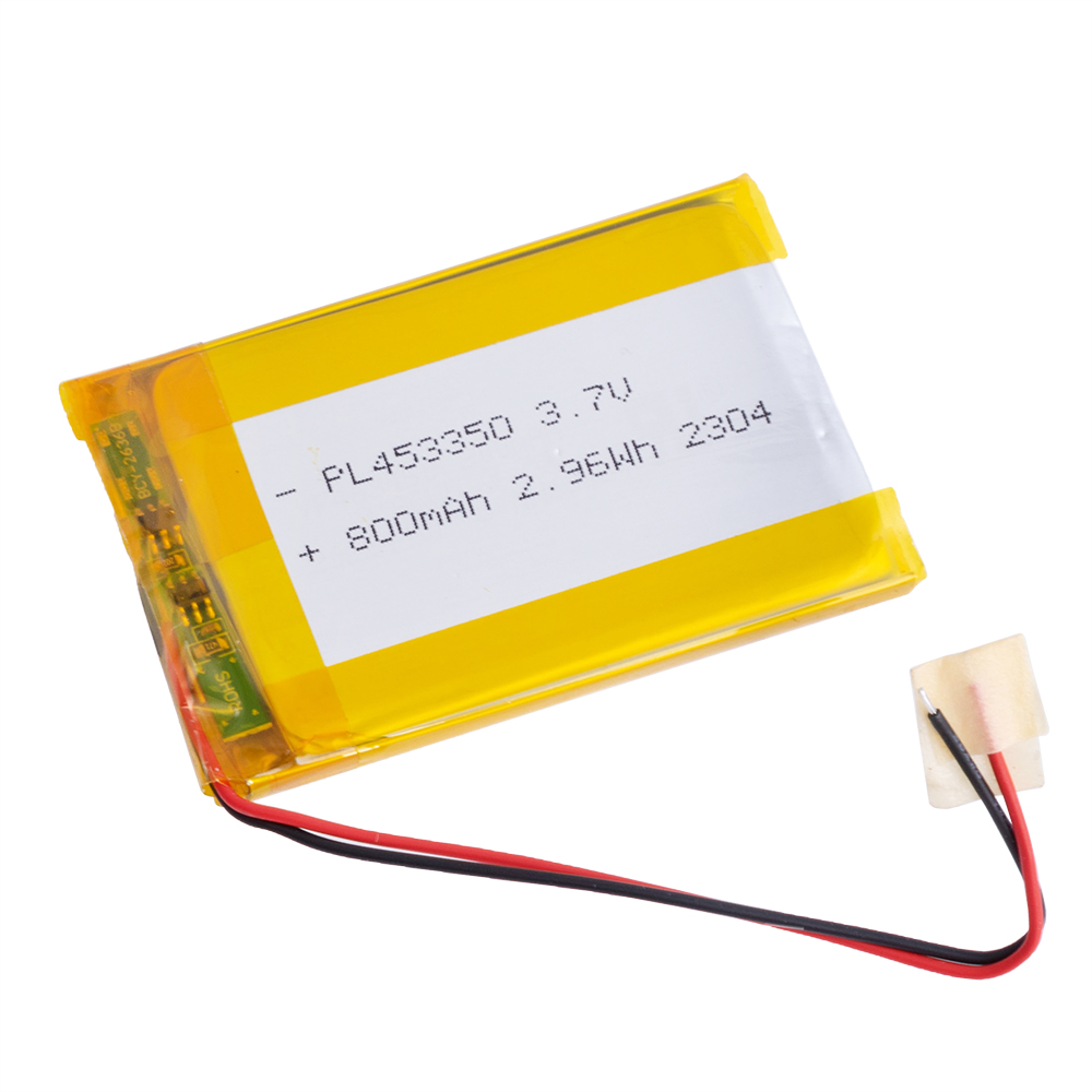 LiPo 800 mAh, 3,7V, 4,5x33x50мм LiPower акумулятор літій-полімерний LP453350