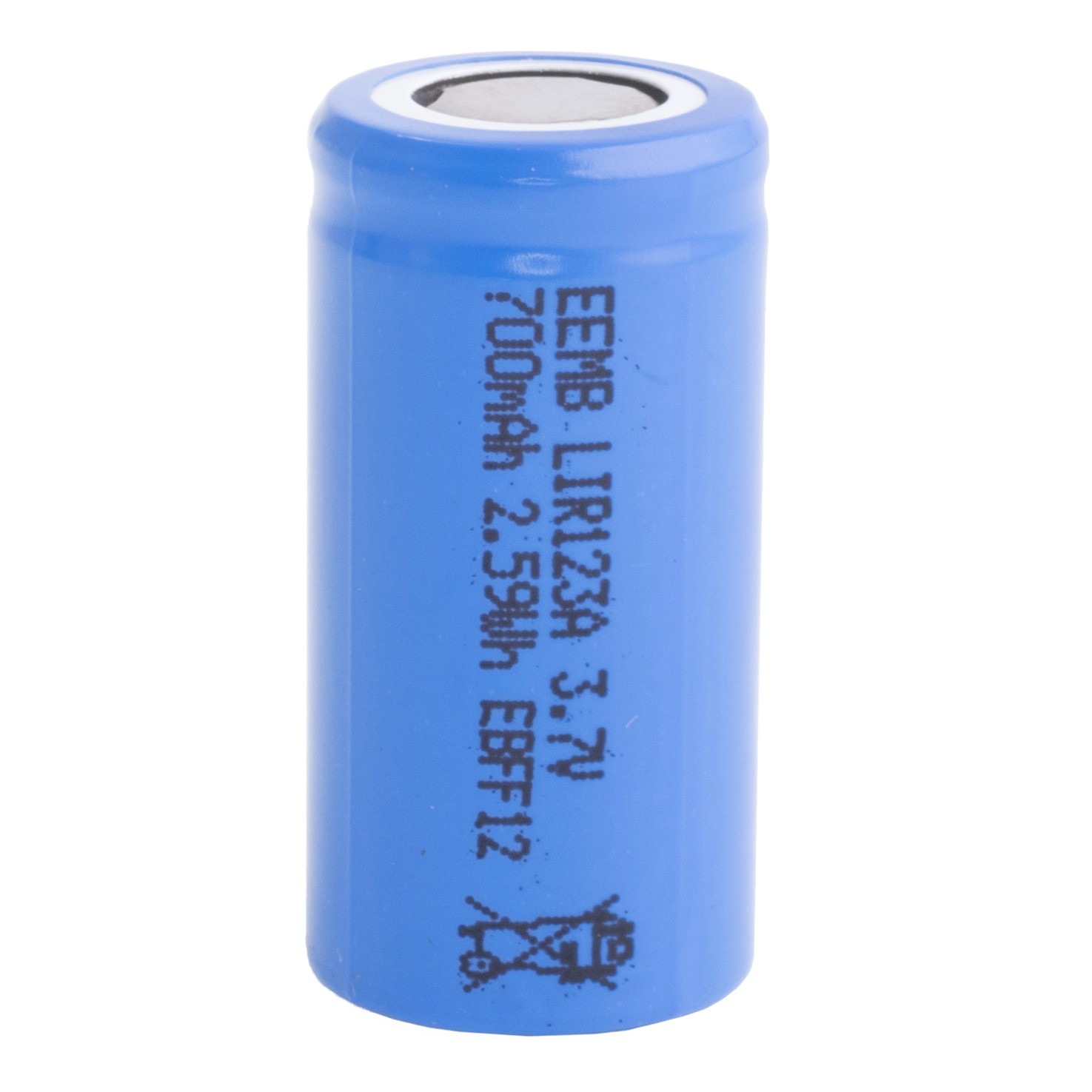 Li-Ion 700mAh, 3,7V, CR123 EEMB літій-іонний акумулятор LIR123A