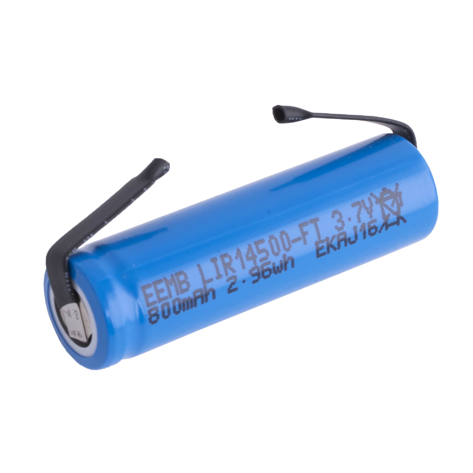 Li-Ion 800mAh, 3,7V, AA EEMB літій-іонний аккумулятор з виводами LIR14500-FT