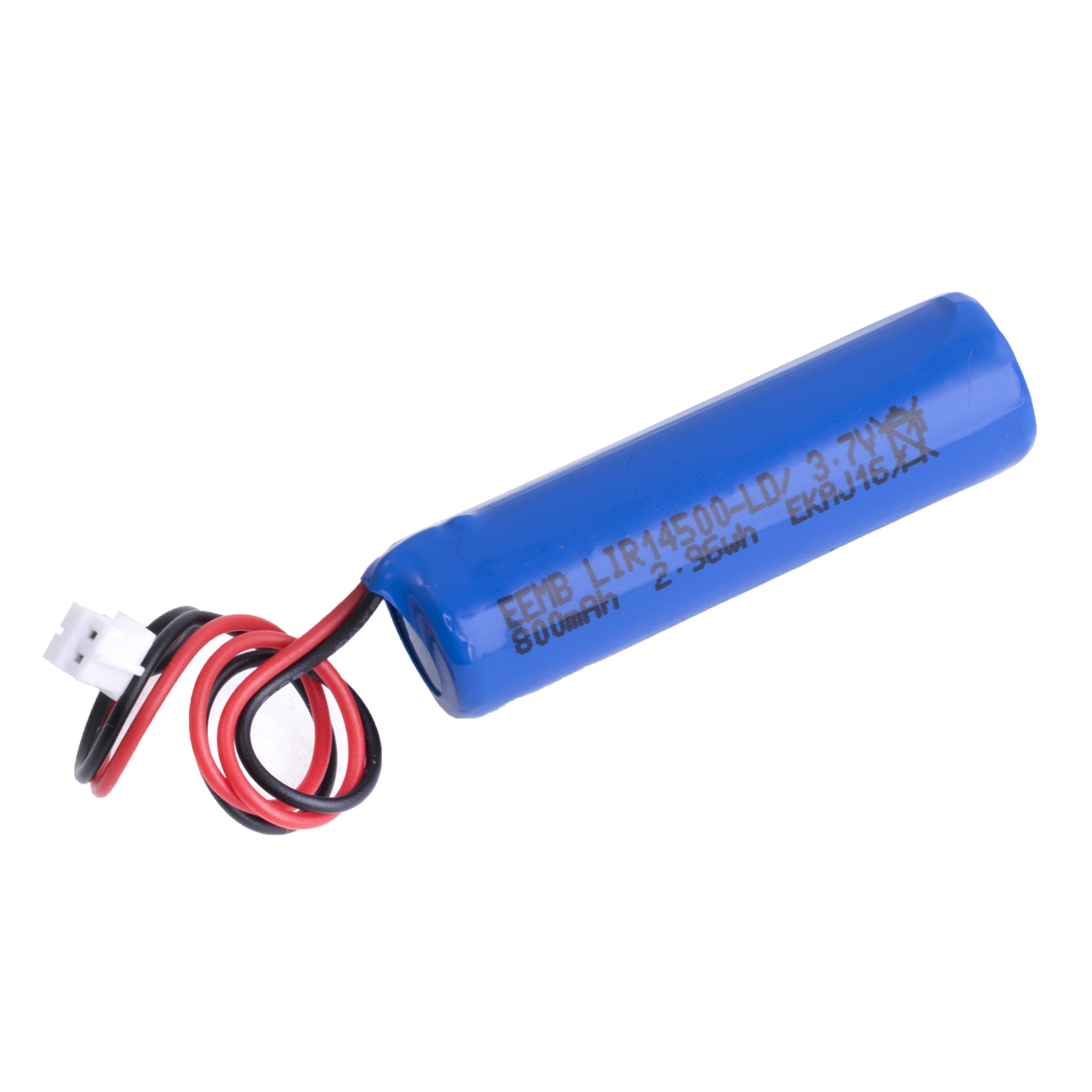 Li-Ion 800mAh, 3,7V, AA EEMB літій-іонний акумулятор з проводами LIR14500-LD/-A11037