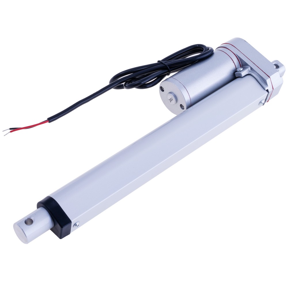 Лінійний мотор металевий 24VDC, шток 200мм. Швидкість 4мм/с