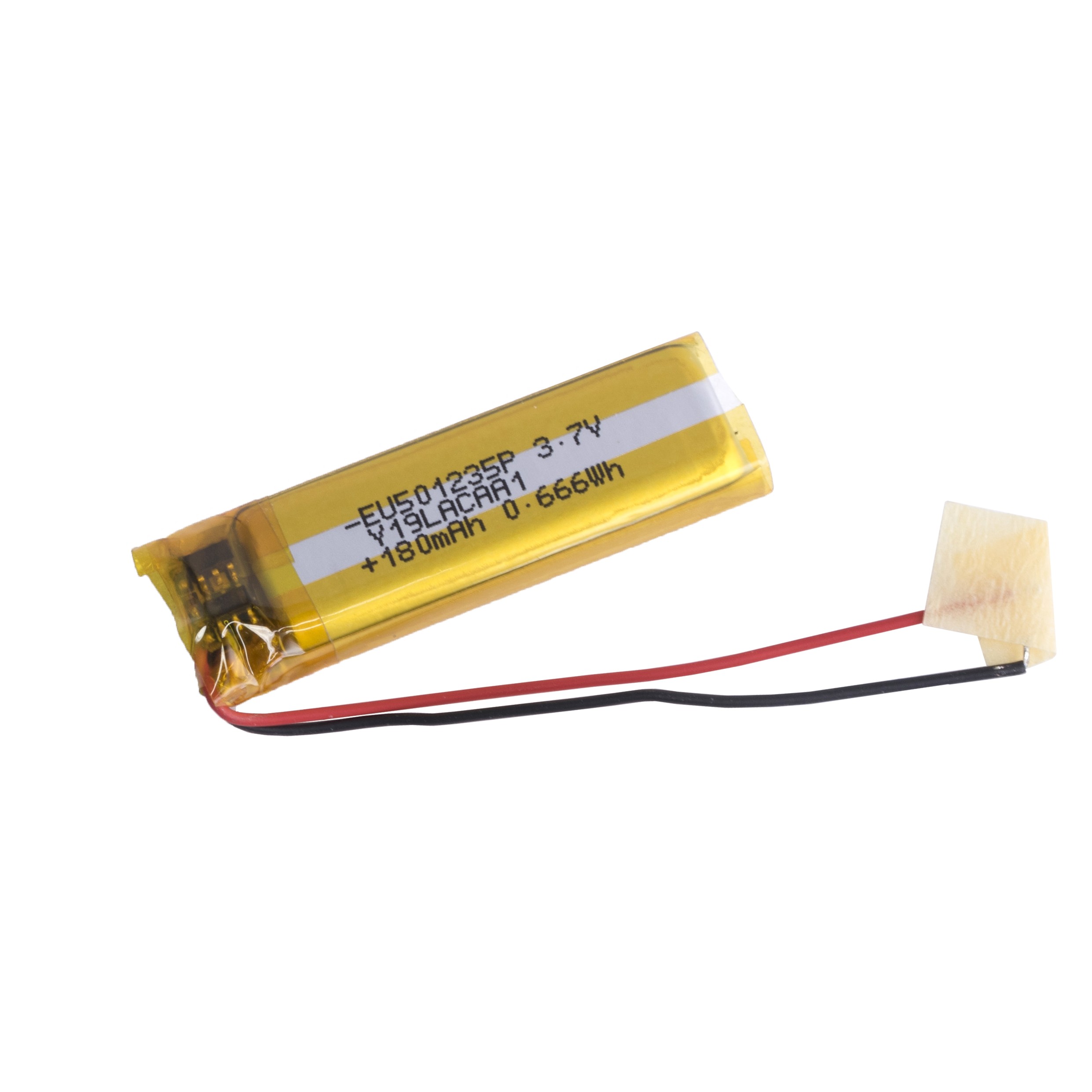 LiPo 180 mAh, 3,7V, 5x12x35мм (LiPower) акумулятор літій-полімерний)