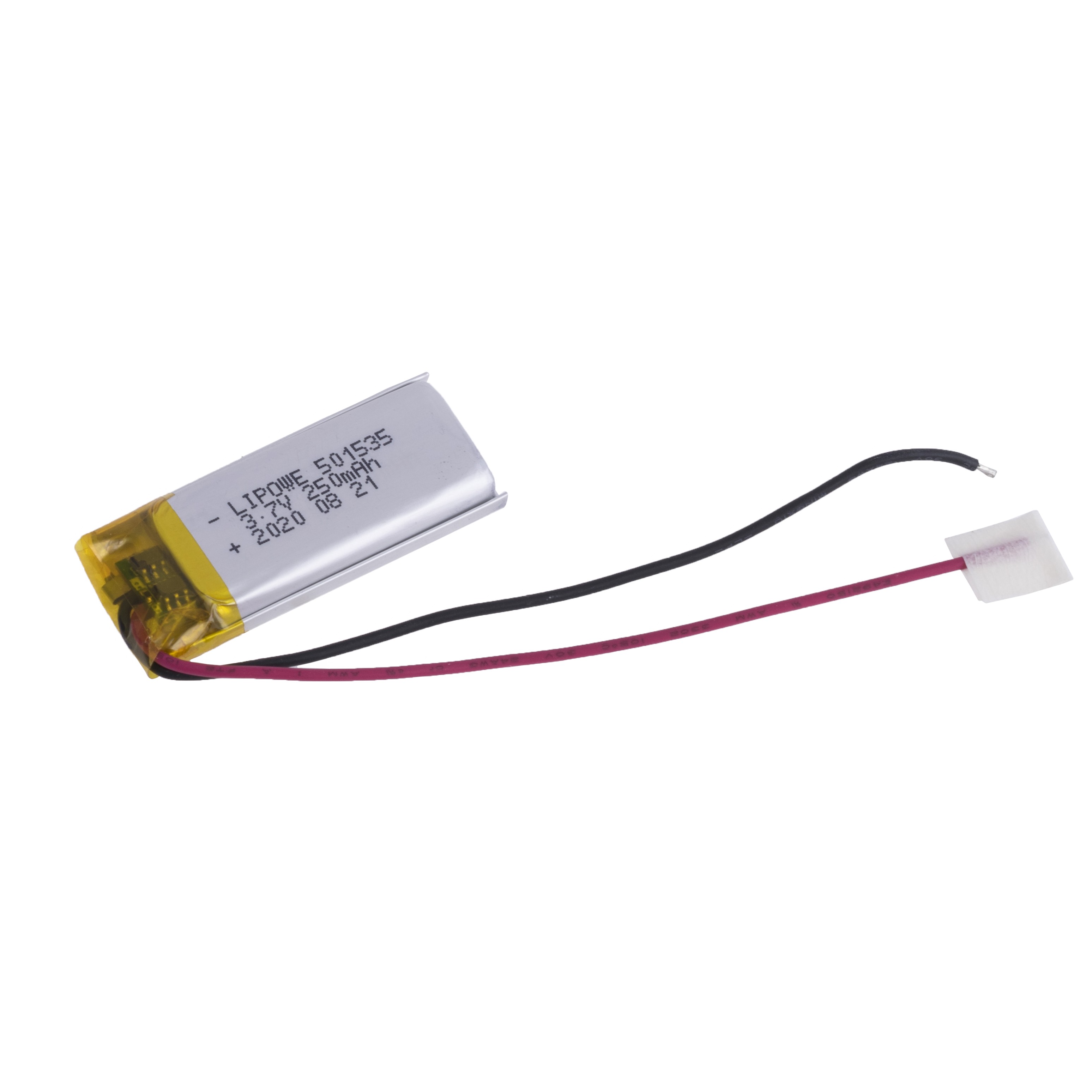 LiPo 250 mAh, 3,7V, LiPower акумулятор літій-полімерний LP501535