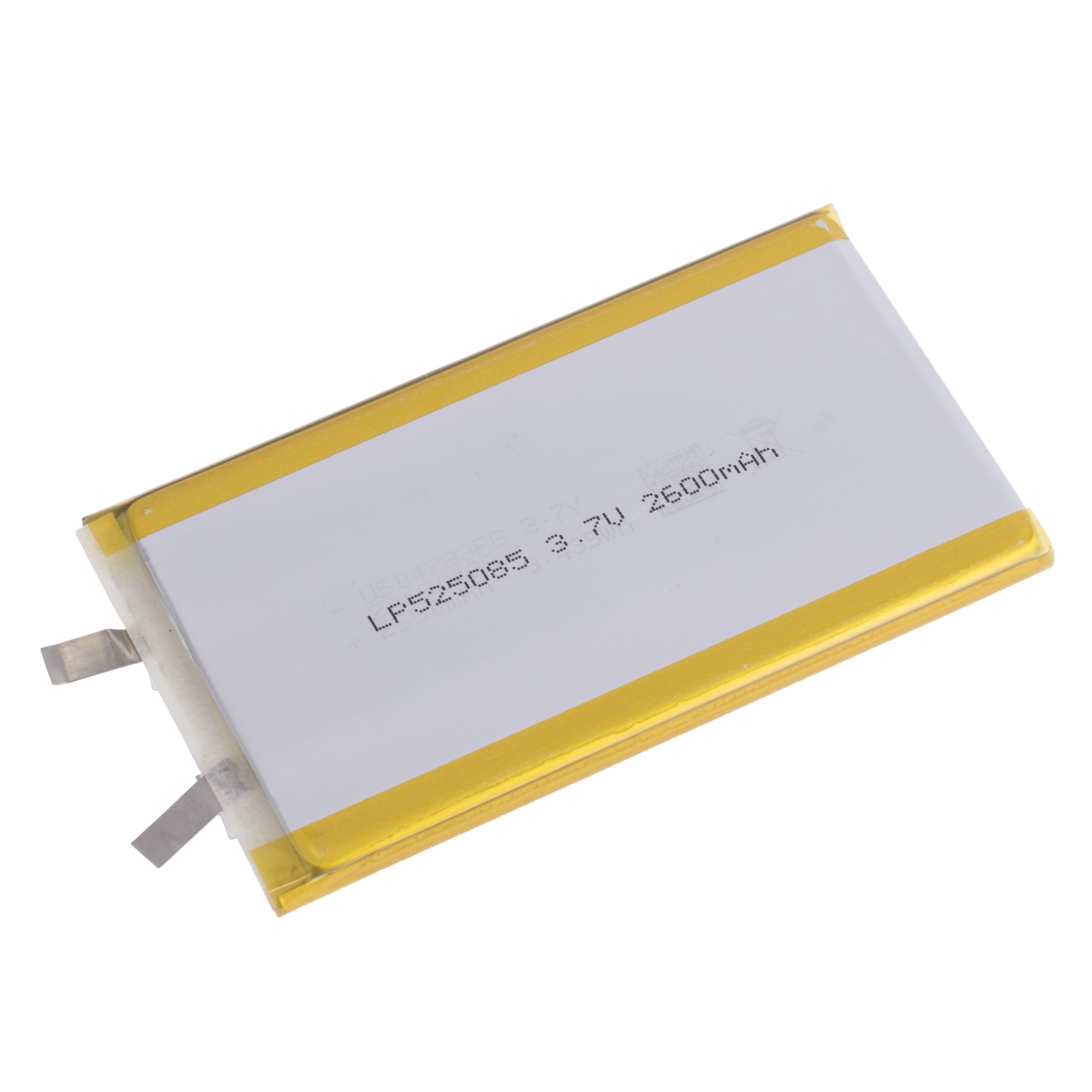 LiPo 2600 mAh, 3,7V, 5,2x50,5x82мм LiPower акумулятор літій-полімерний LP525085