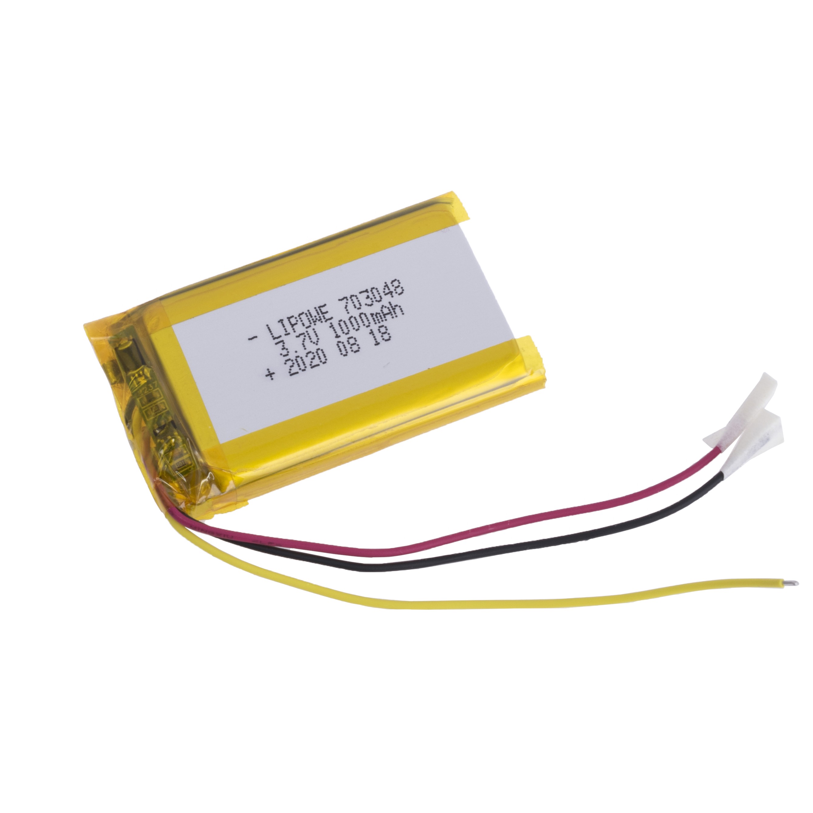 LiPo 1000 mAh, 3,7V, 7x30x48мм (LiPower) акумулятор літій-полімерний)