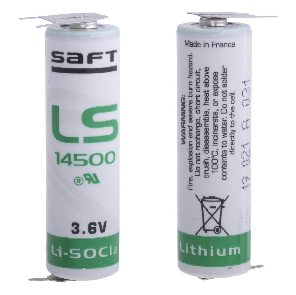 Батарейка AA літієва 3,6V 1шт. з контактами SAFT LS145003PF