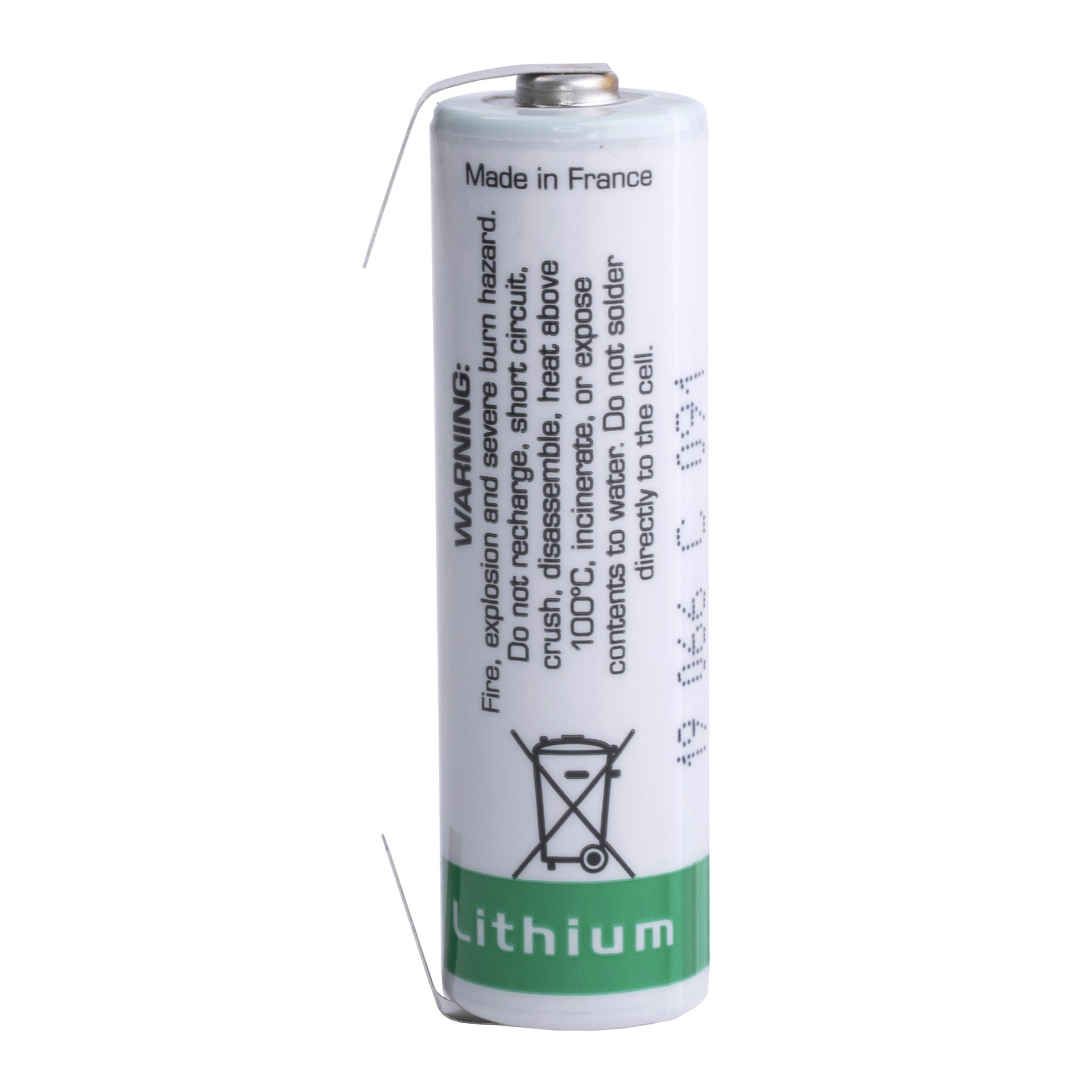Батарейка AA літієва 3,6V 1шт. з контактами SAFT LS14500CNR|04230D-R