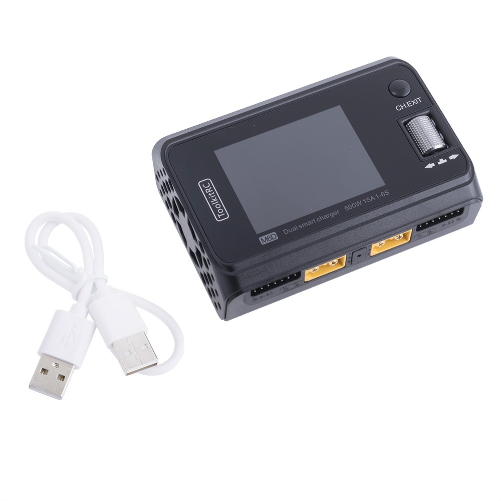 M6D 500W 15A 1-6S DC Dual TK10800 зарядний пристрій M6D 500W 15A 1-6S DC Dual TK10800 зарядний пристрій