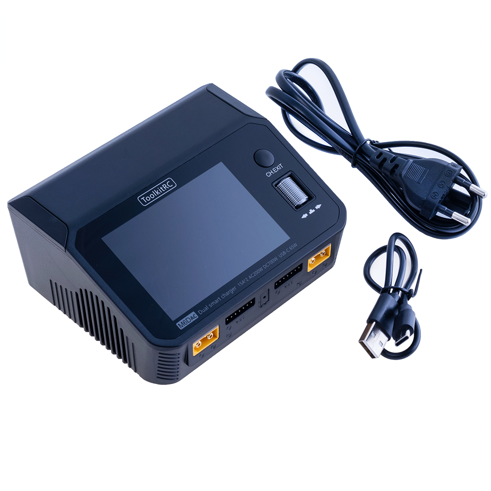 M6DAC зарядний пристрій (TK11500-EU – ToolkitRC) M6DAC зарядний пристрій (TK11500-EU – ToolkitRC)