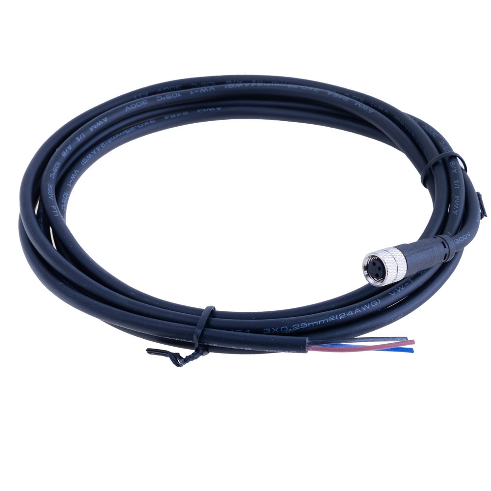 Роз’єм M8 3-pin для датчиків  "Мама" на проводі 2м.