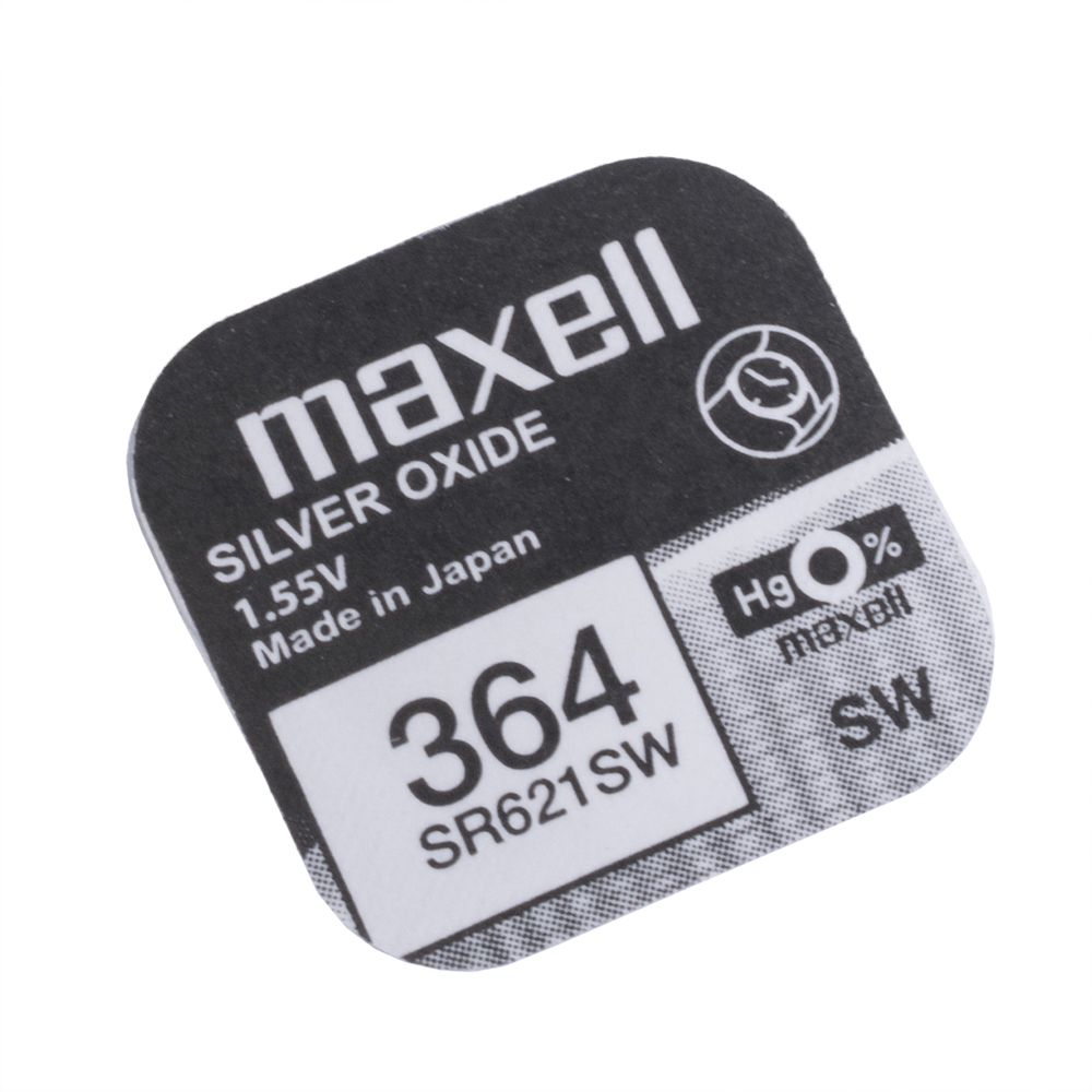 Батарейка SR60 оксид срібла 1,55V 1шт. Maxell 364 SR621SW
