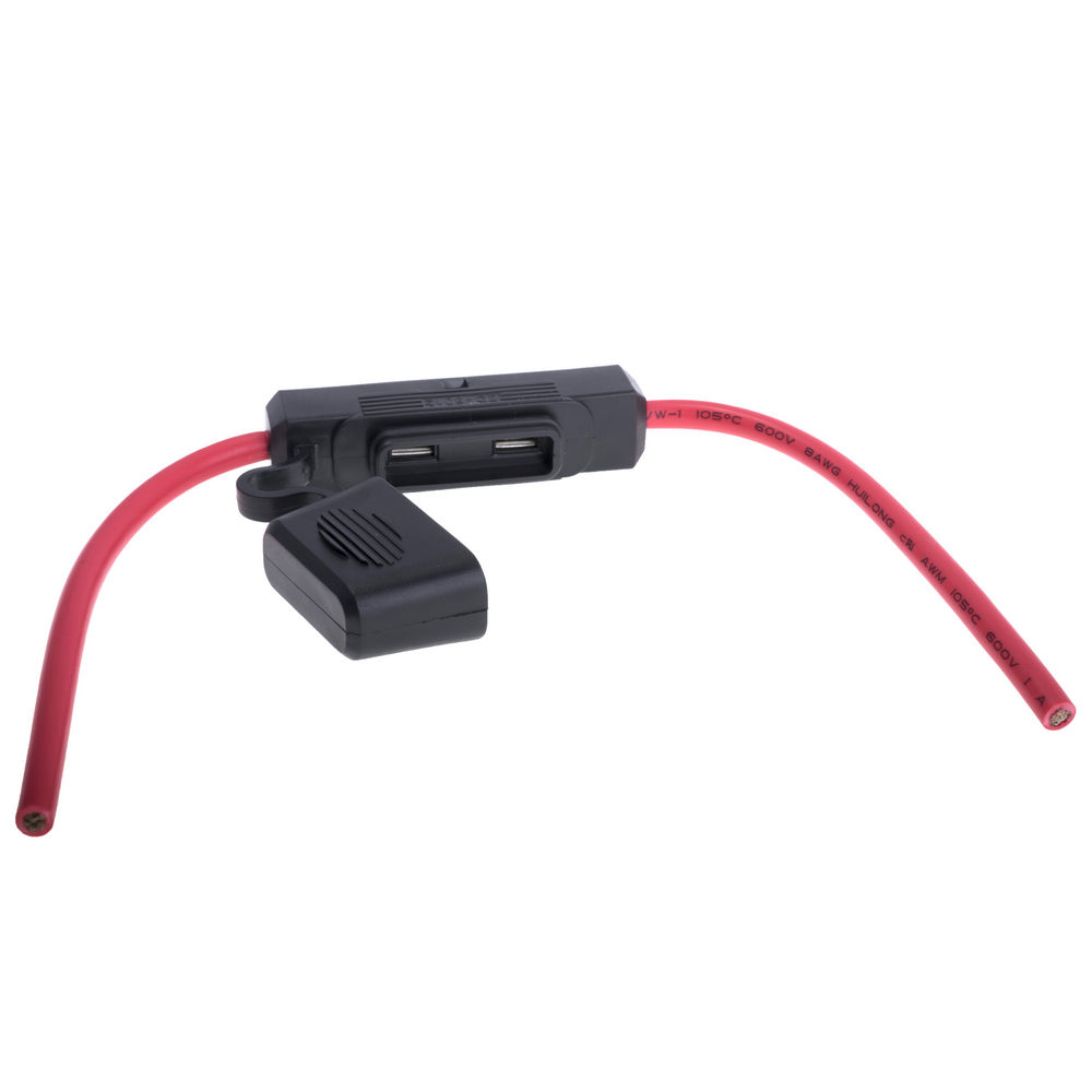 Тримач автозапобіжника типу maxi (29,2mm) (ZC-8012-Zeeman) (червоний провід AWG # 8 (30см), чорний тримач/бензино- і маслостійкий) Тримач автозапобіжника типу maxi (29,2mm) (ZC-8012-Zeeman) (червоний провід AWG # 8 (30см), чорний тримач/бензино- і маслостійкий)