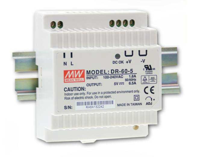 Блок живлення на DIN-рейку 60W 15V DR-60-15