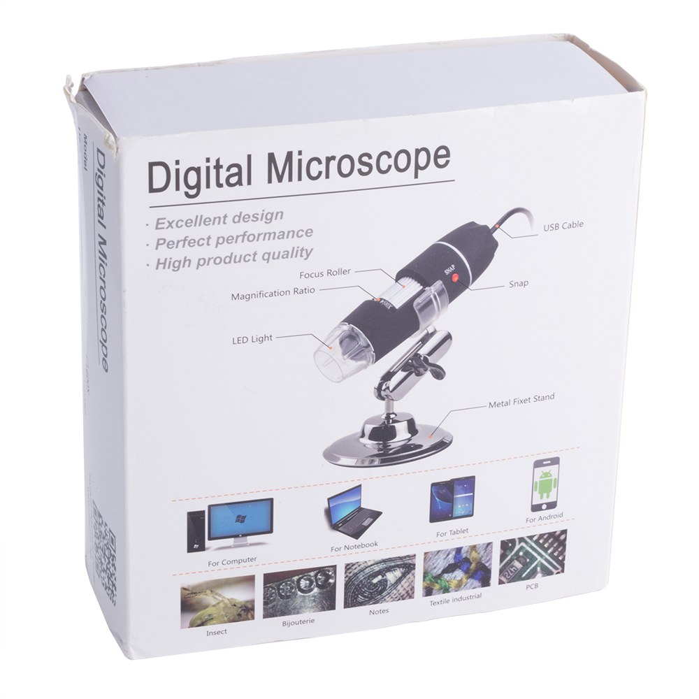 Мікроскоп USB 1,3 MPix 40x-1000x з підсвічуванням