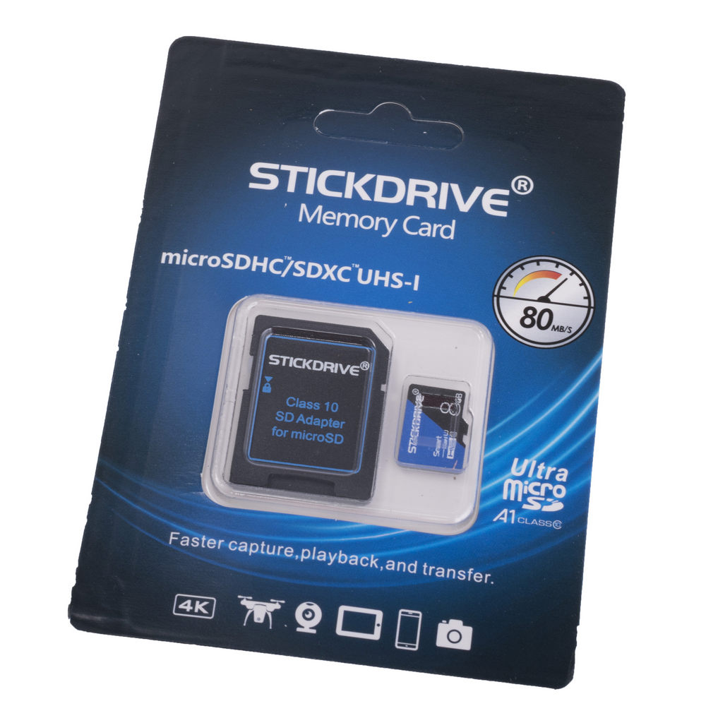 Micro SDHC 8GB Class 10 UHS-I U1 (STICKDRIVE)