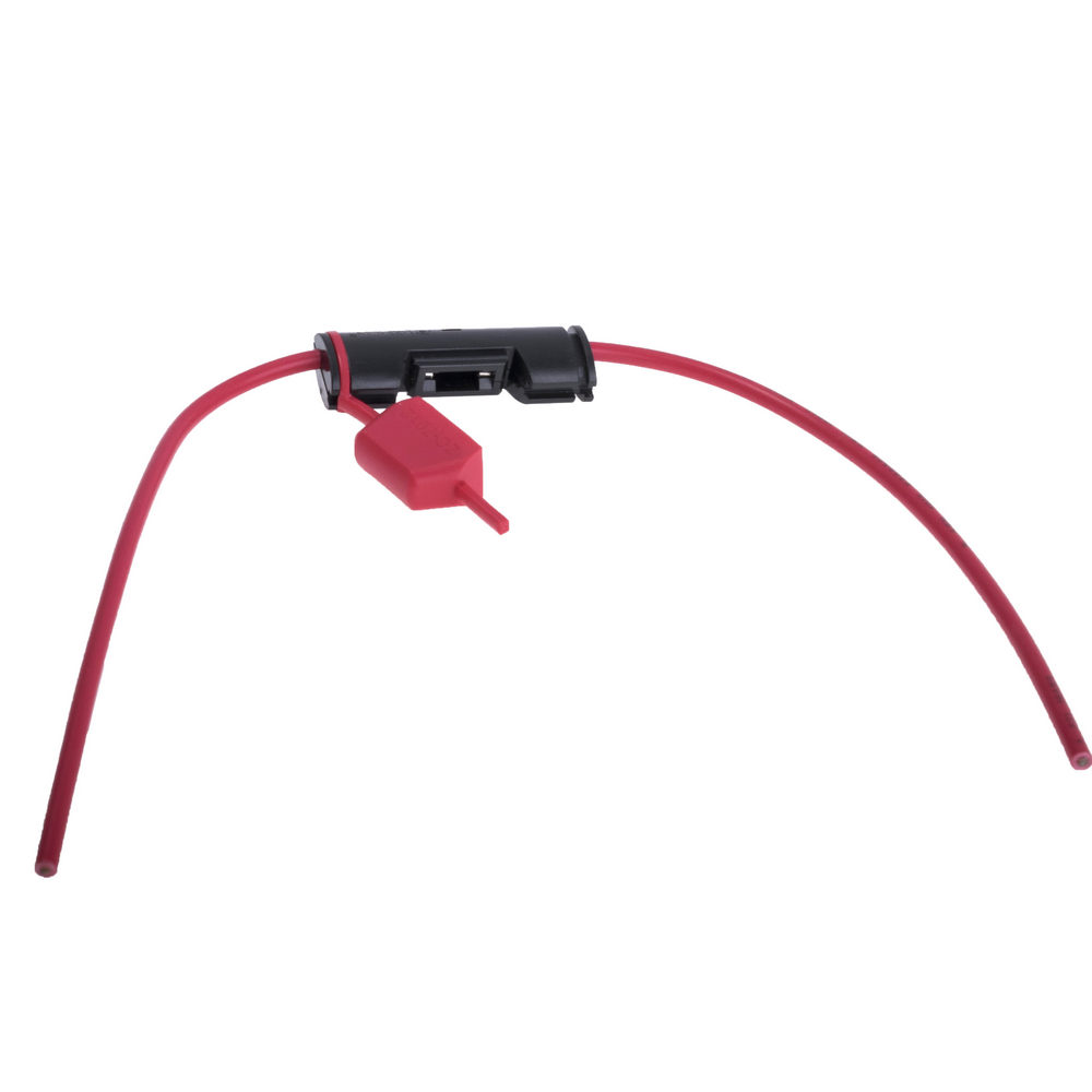 Тримач авто запобіжника типу mini ATT (10,9mm) (ZC-7012C-Zeeman) (червоний дріт AWG # 16 (30см), чорний тримач/бензино- і маслостійкий) Тримач авто запобіжника типу mini ATT (10,9mm) (ZC-7012C-Zeeman) (червоний дріт AWG # 16 (30см), чорний тримач/бензино- і маслостійкий)