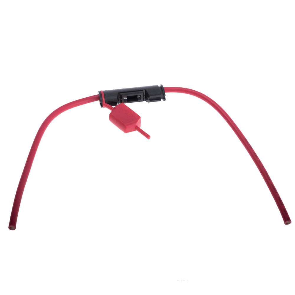Тримач авто запобіжника типу mini ATT (10,9mm) (ZC-7012A-Zeeman) (червоний дріт AWG # 12 (30см), чорний тримач/бензино- і маслостійкий) Тримач авто запобіжника типу mini ATT (10,9mm) (ZC-7012A-Zeeman) (червоний дріт AWG # 12 (30см), чорний тримач/бензино- і маслостійкий)