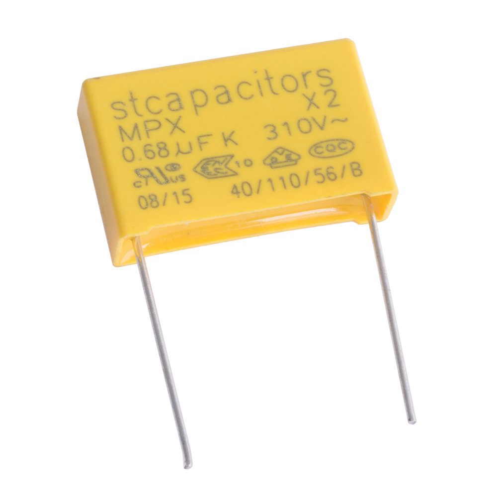 MKP (class X2) 680nF 310VAC K (+/-10%), P = 22,5mm, 26,5х16,5х7mm (STX2684K31L22.5-STcapacitors) (конденсатор плівковий)