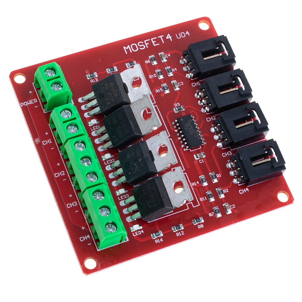 Модуль із 4х MOSFET IRF540 Модуль із 4х MOSFET IRF540