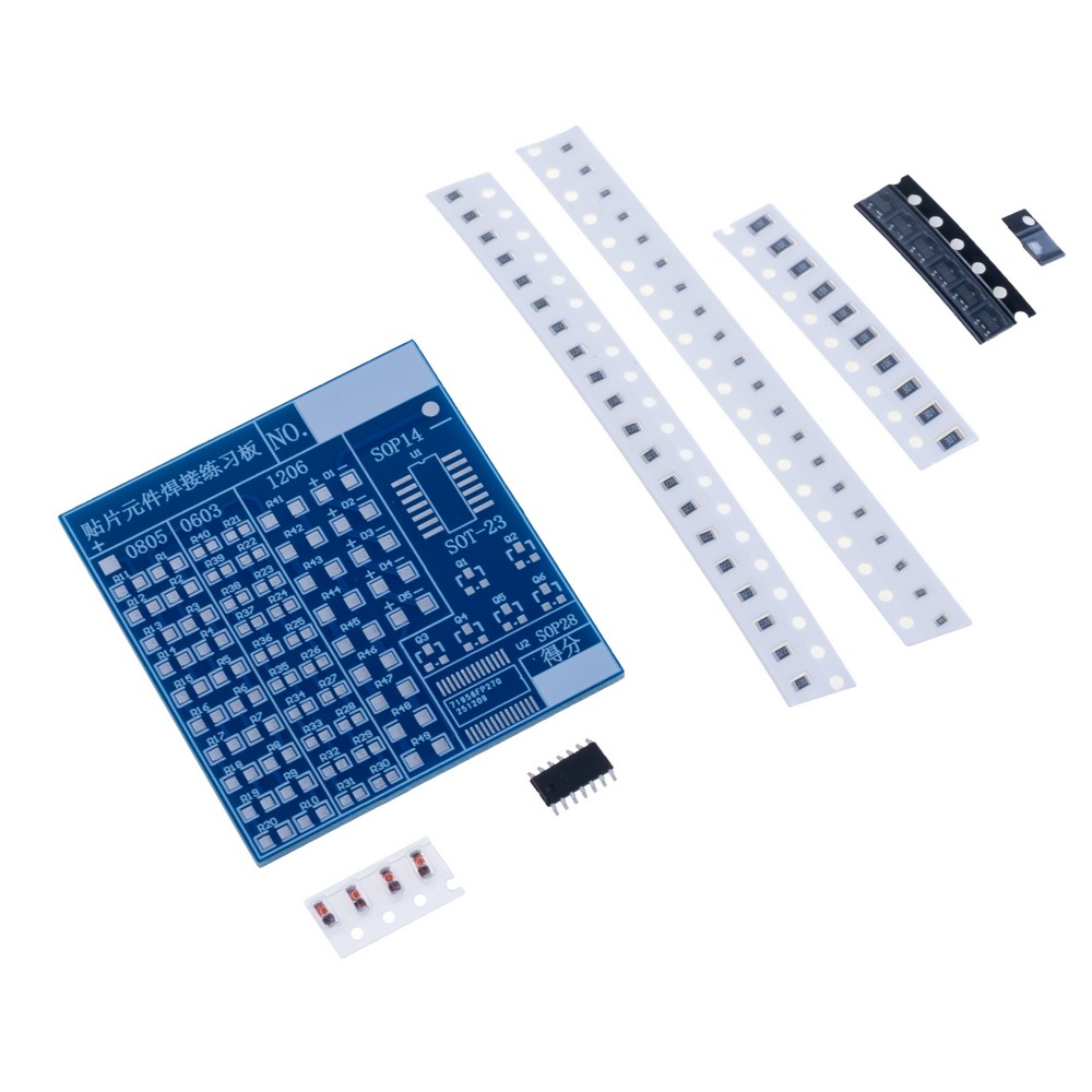 Макетна плата для навчання SMD паяння.