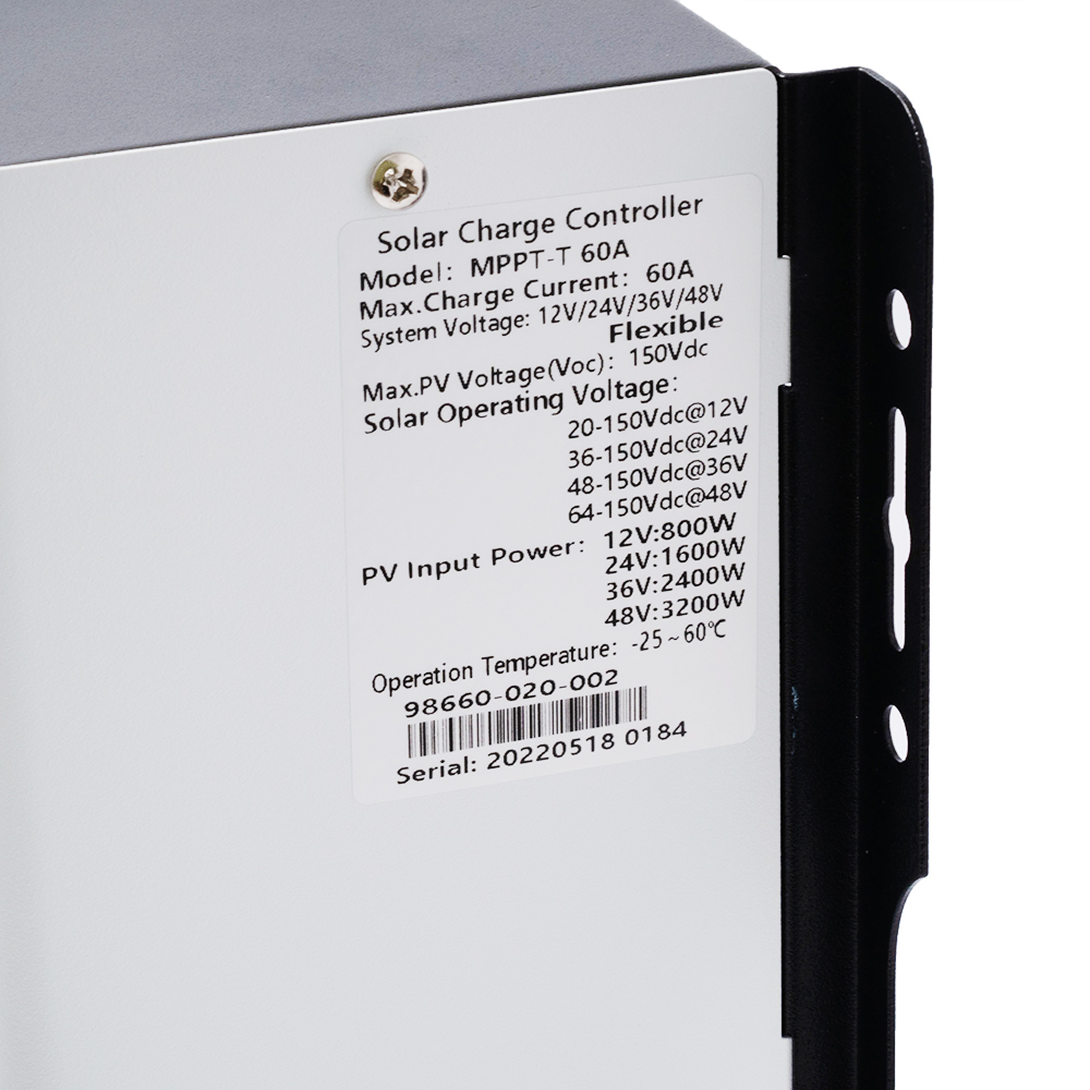 Контролер заряду сонячних панелей MPPT 60А 12В/24В/48В (MPPT-T 60A)