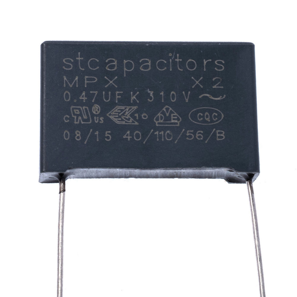 MPX (class X2) 470nF 310VAC K (+/-10%), P = 22,5mm, 7x16,5x26,5mm (X2474K31L22 (E2) -Stcapasitor) (конденсатор плівковий)