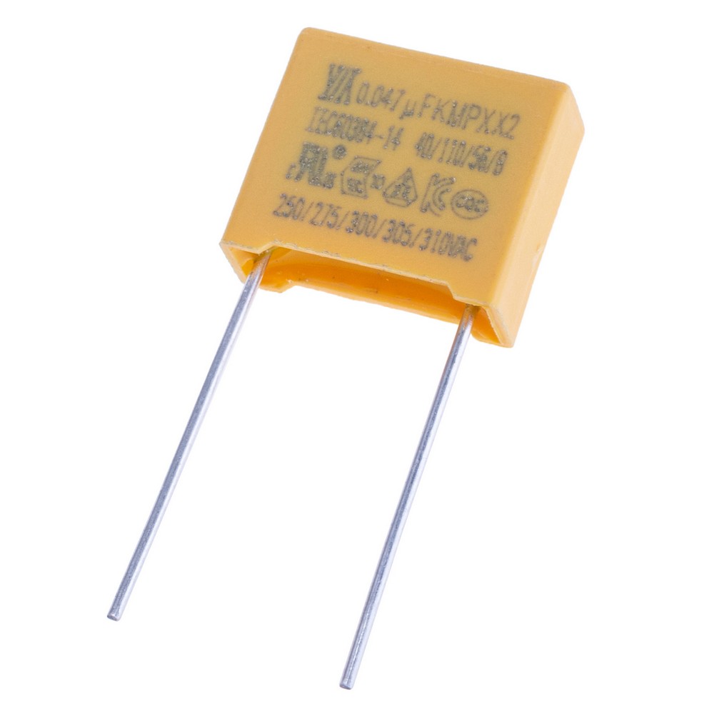 MPX 47nF 275VAC K(±10%), P=10mm, 5x11x13mm X2-473K275VACC2-1 YY-конденсатор плівковий