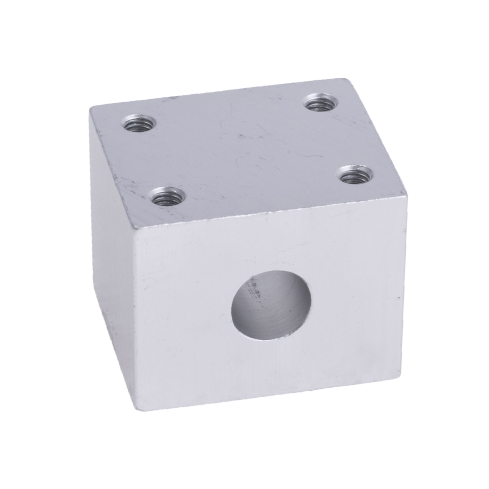 Корпус-кріплення гайки ходового гвинта T8мм білий, 4 отвори Корпус-кріплення гайки ходового гвинта T8мм білий, 4 отвори