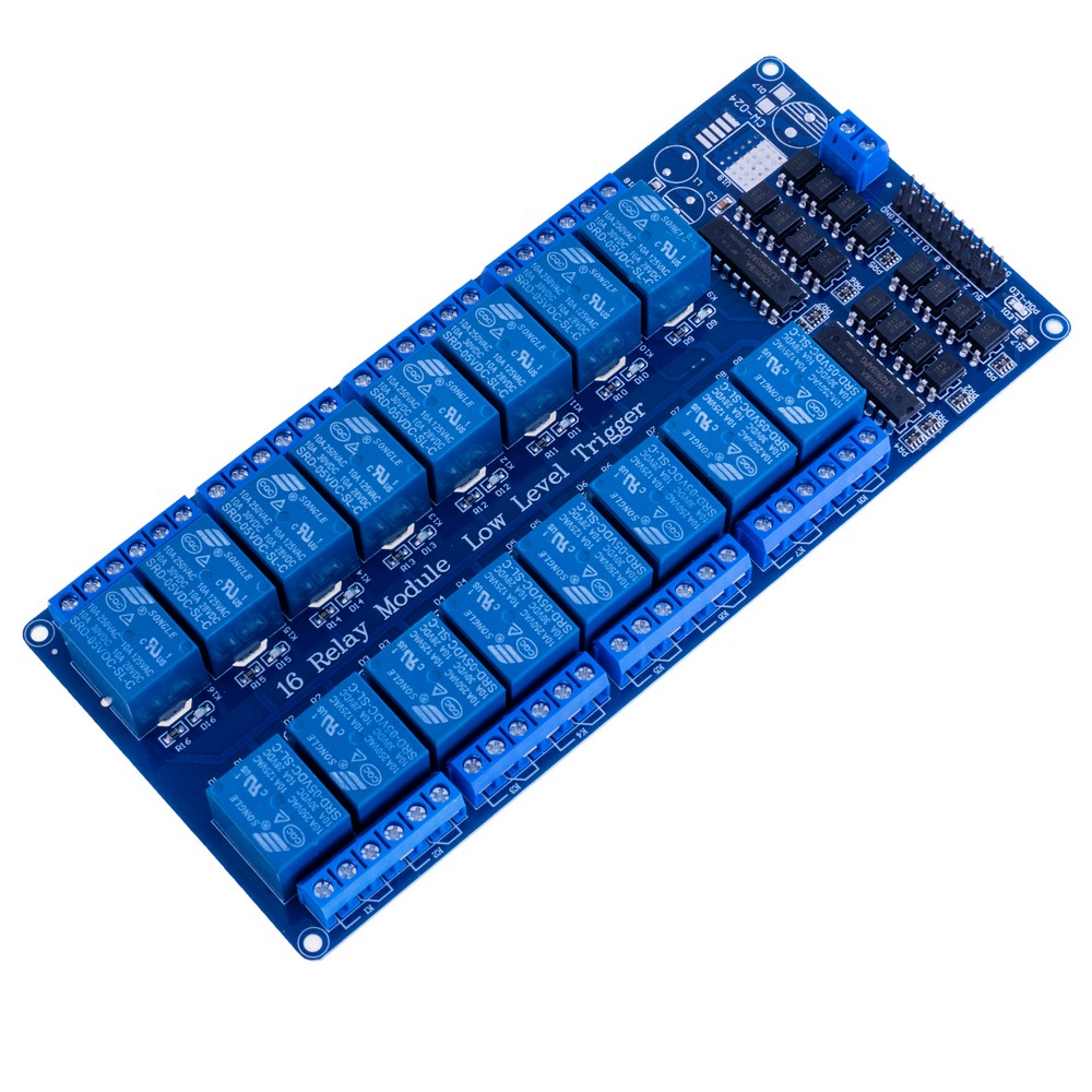 Модуль реле 16 каналів для Arduino 5VDC Модуль реле 16 каналів для Arduino 5VDC