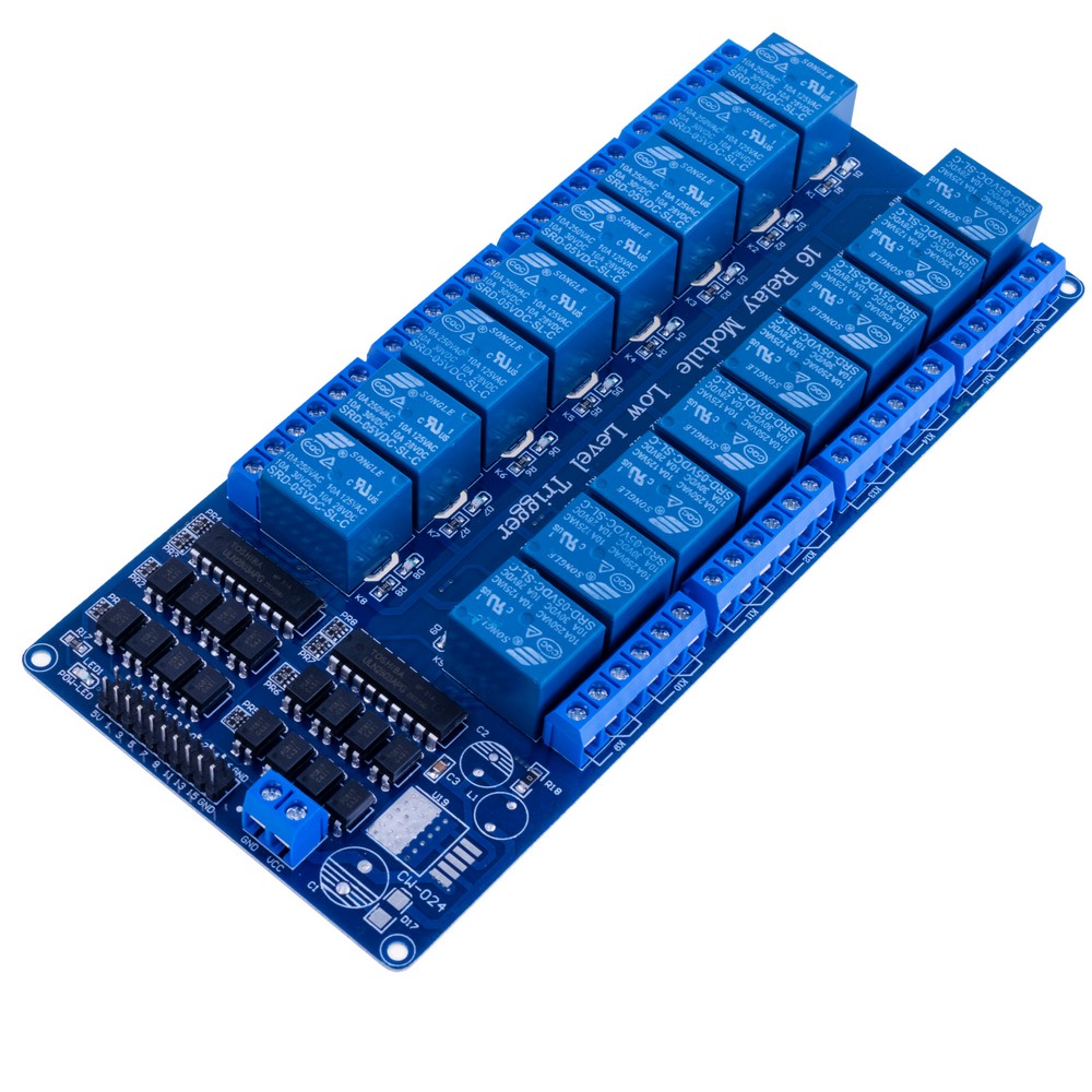Модуль реле 16 каналів для Arduino 5VDC