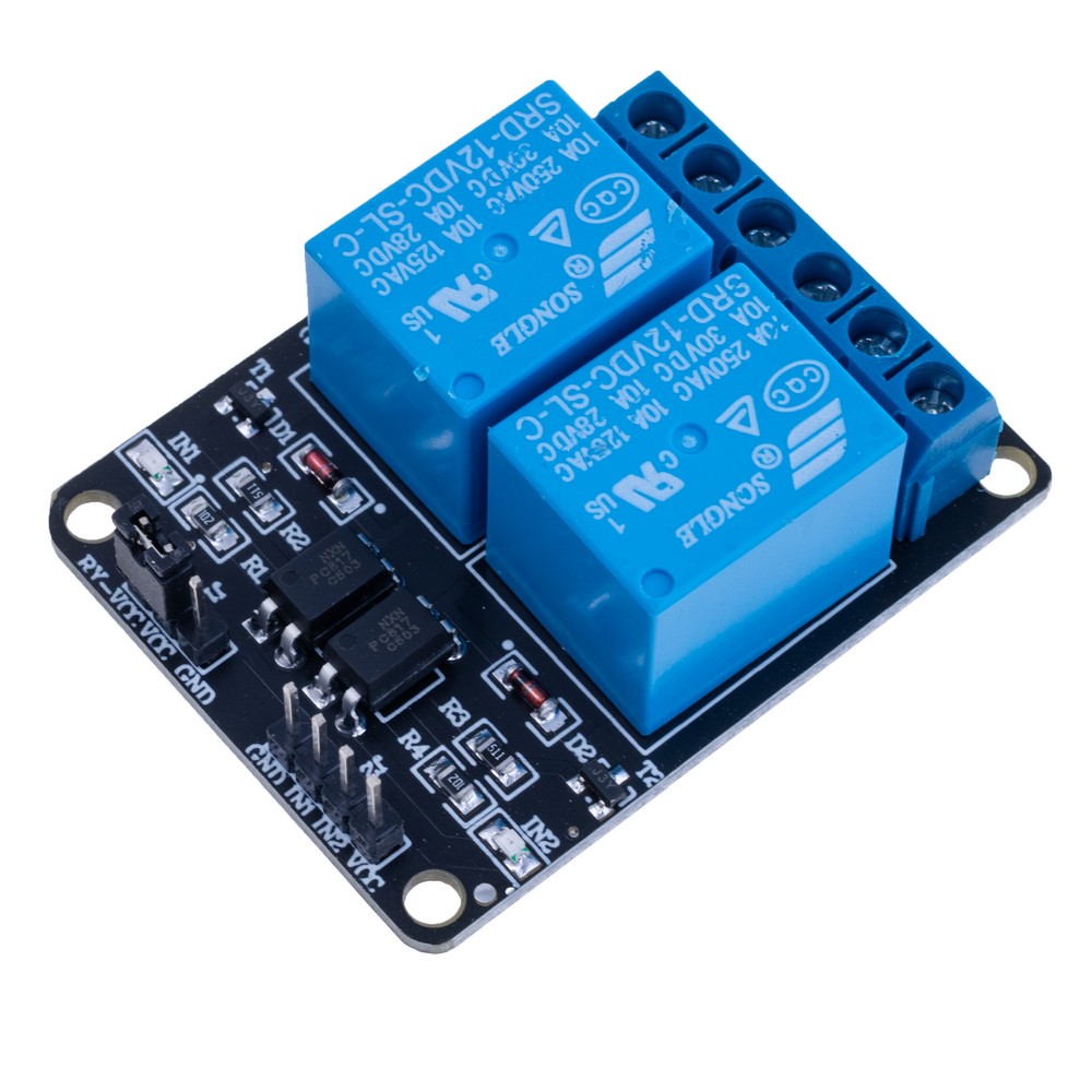 Модуль реле 2 канали для Arduino 12V Модуль реле 2 канали для Arduino 12V