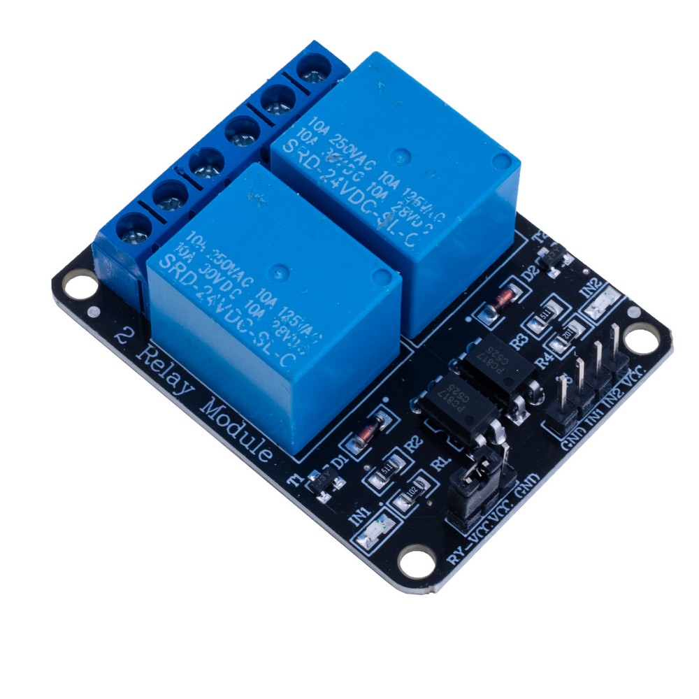 Модуль реле 2 канали для Arduino 24V