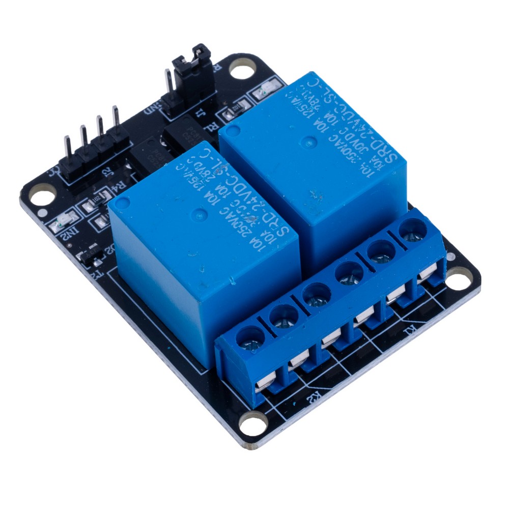 Модуль реле 2 канали для Arduino 24V Модуль реле 2 канали для Arduino 24V