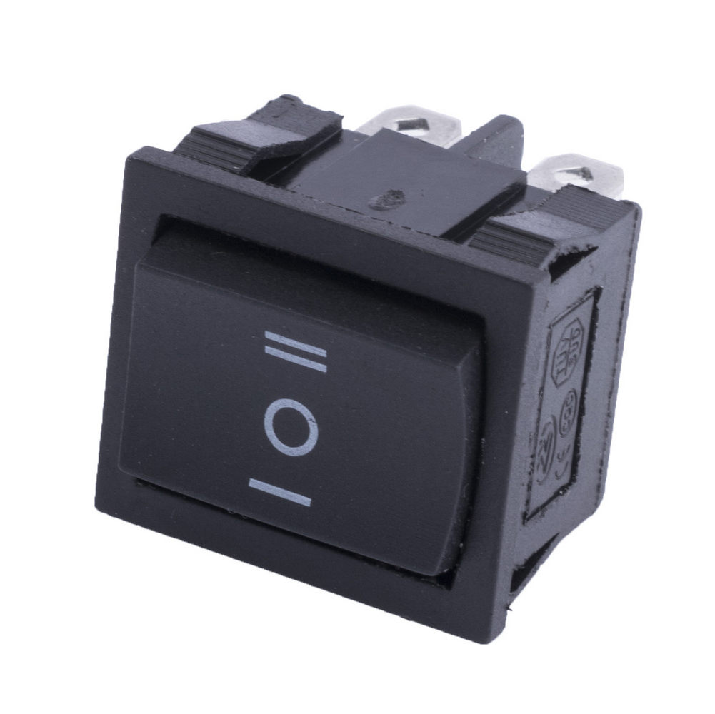 MRS-203 15A/250V(ЧОРНА клавіша) (перемикач клавішний, rocker)