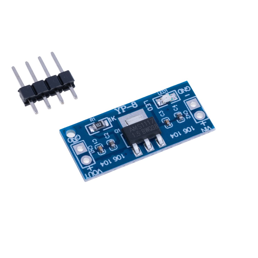 Модуль стабілізатор напруги 1,5V на і/с AMS1117-1,5V Модуль стабілізатор напруги 1,5V на і/с AMS1117-1,5V