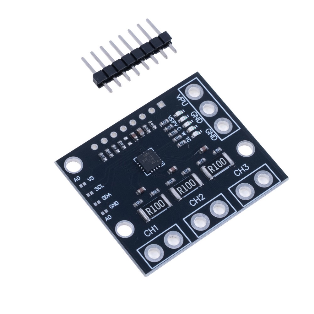 Модуль вимірювання напруги і струму з трьома каналами INA3221