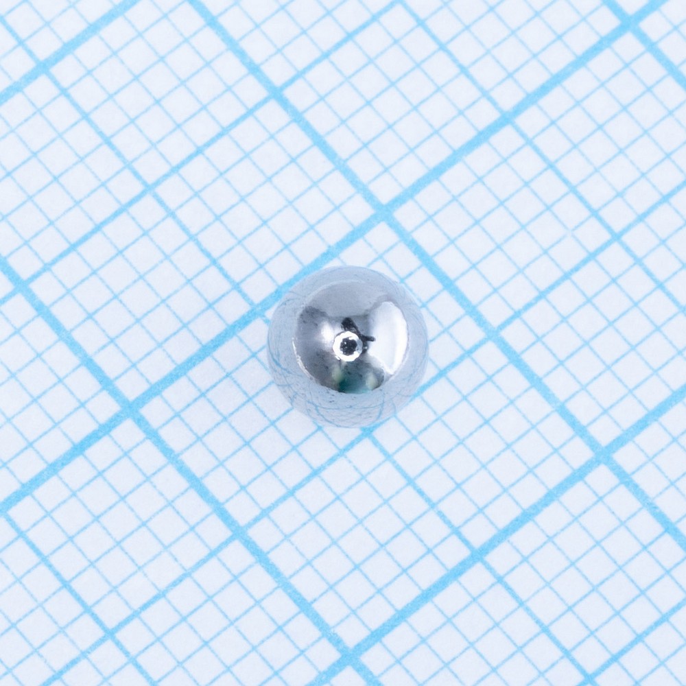 Магніт N38, NdFeB, Ni + Cu + Ni,  Ball, D5