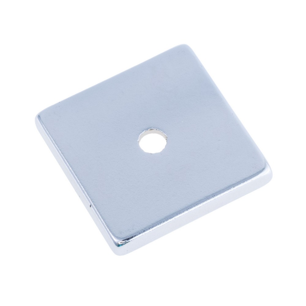 Магніт N38, NdFeB, Ni + Cu + Ni Block NdFeB Magnet with Countersunk, 20x20x3mm х d7/3