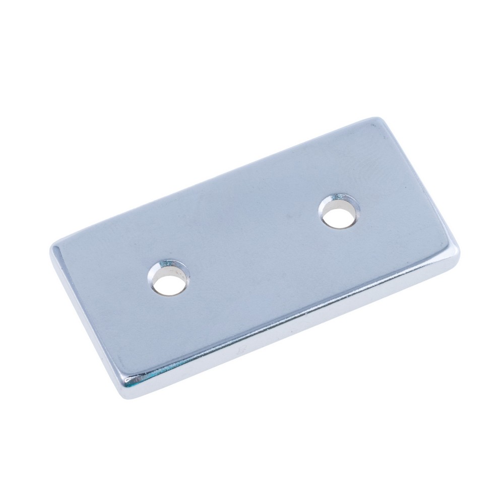 Магніт N38, NdFeB, Ni + Cu + Ni Block NdFeB Magnet with Countersunk, 40x20x4mm х d7/3,5X2