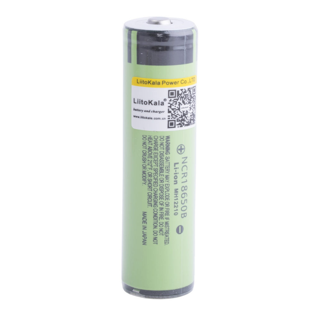 Li-Ion 3400mAh, 3,7V, 18650 LiitoKala літій-іонний акумулятор NCR18650B+PCB MH12210