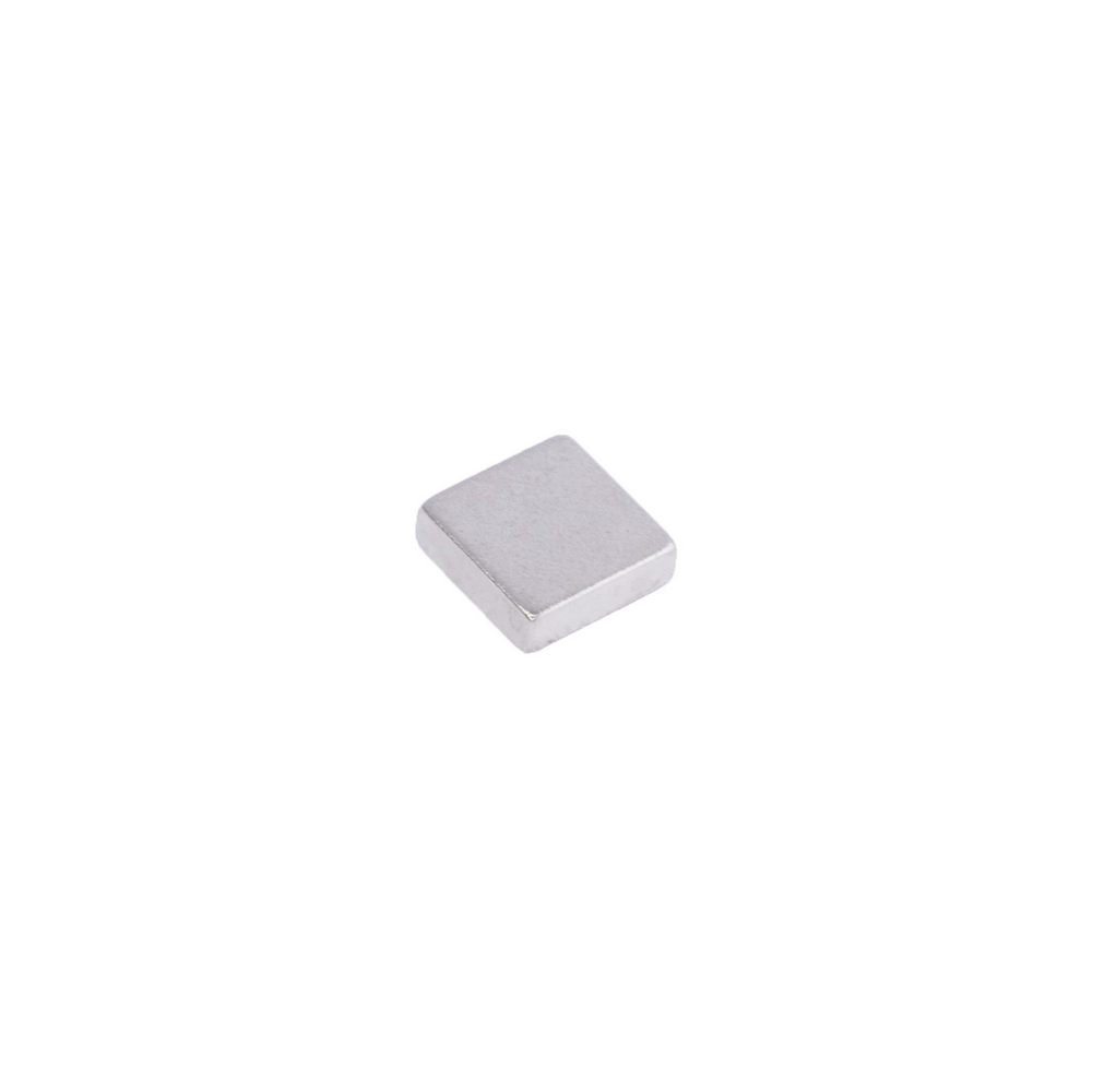 Магніт NdFeB, блок 4 x 4 x 1.2 mm (N50), Ni + Cu + Ni (нікель) Магніт NdFeB, блок 4 x 4 x 1.2 mm (N50), Ni + Cu + Ni (нікель)
