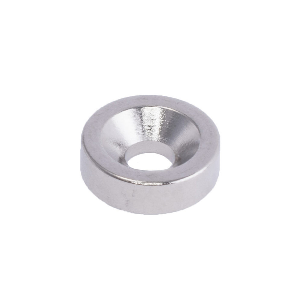 Магніт NdFeB, Шайба під потай D10 x d7/3.5 x 3 mm (N52), Ni + Cu + Ni (нікель) Магніт NdFeB, Шайба під потай D10 x d7/3.5 x 3 mm (N52), Ni + Cu + Ni (нікель)