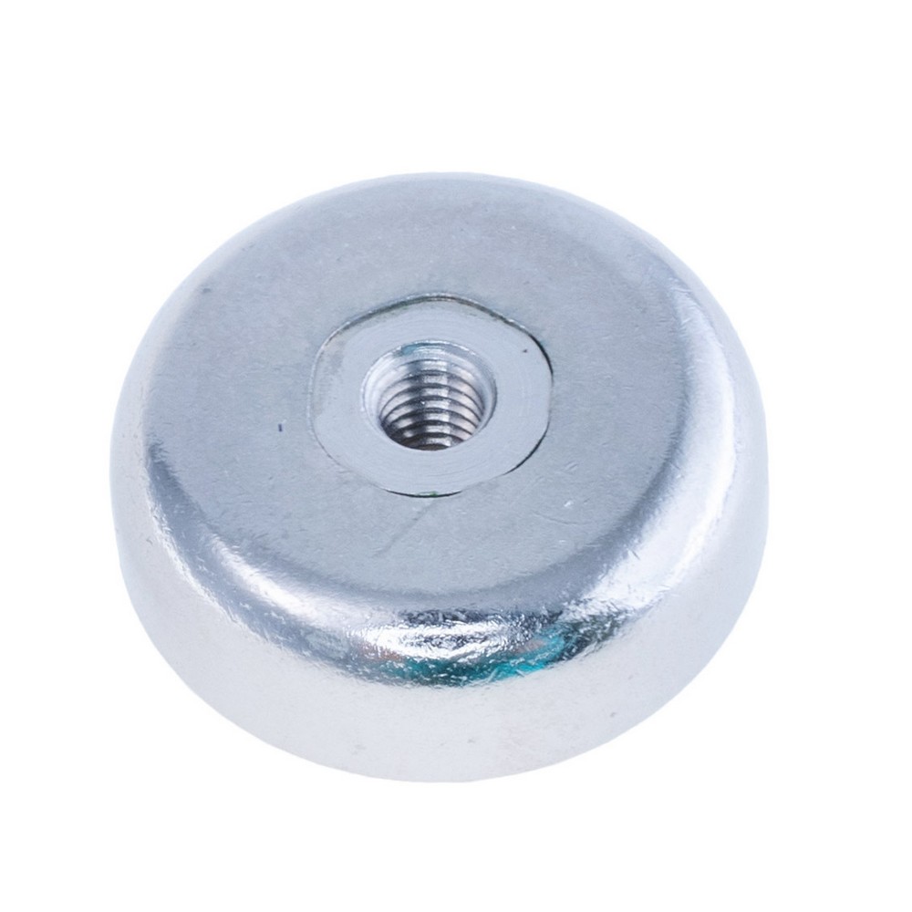 Магніт NdFeB Pot Magnet with Internal Thread, N38, Ni coating,Magnetized, NH16