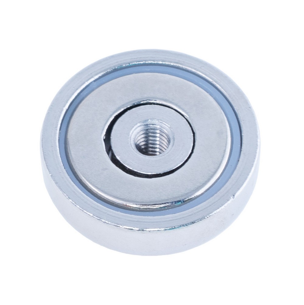 Магніт NdFeB Pot Magnet with Internal Thread, N38, Ni coating,Magnetized, NH16