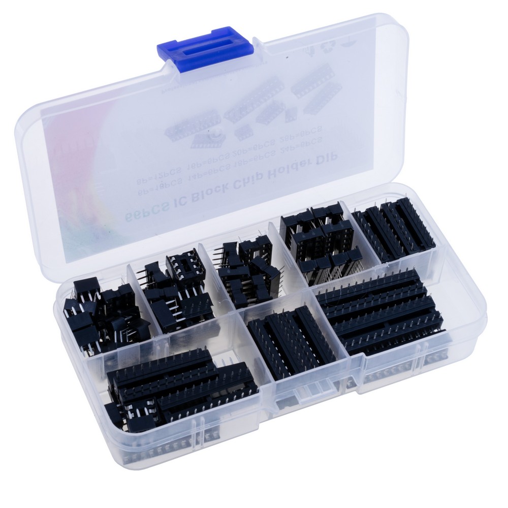 Набір DIP панелей 66 штук, 6,8,14,16,18,20,24,28 контактів.