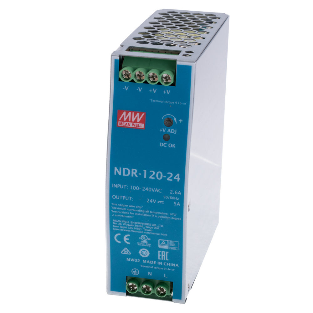 Блок живлення на DIN-рейку 120W 24V NDR-120-24