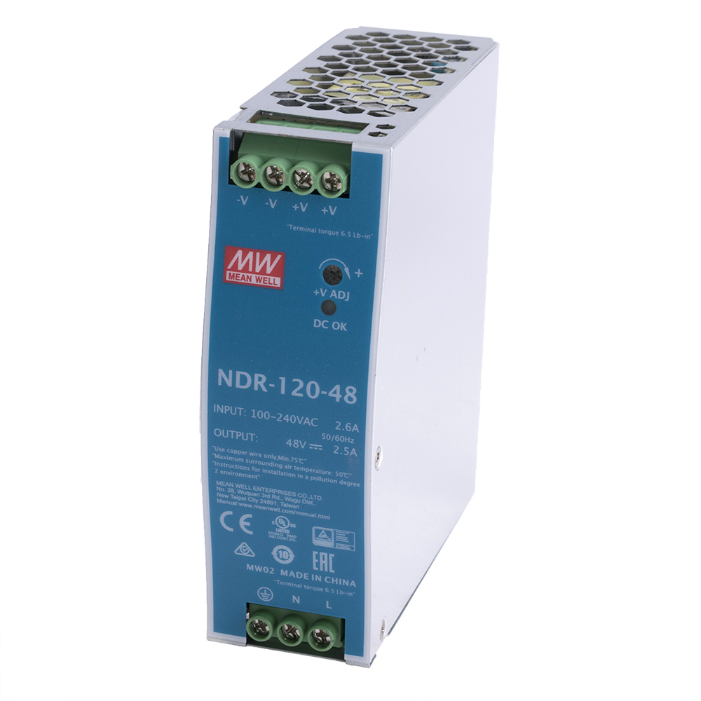 Блок живлення на DIN-рейку 120W 48V NDR-129-48