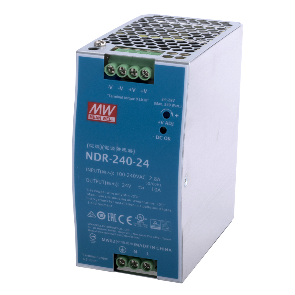 Блок живлення на DIN-рейку 240W 24V NDR-240-24